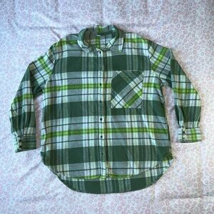 Women’s Aerie Oversized Flannel Button Up Shirt